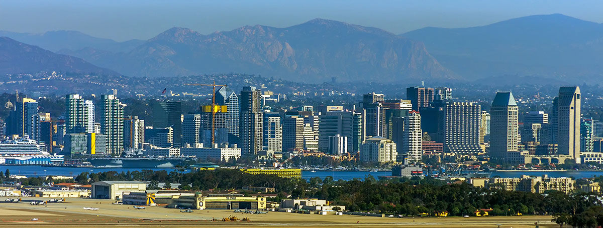 San Diego California Panoramic City View