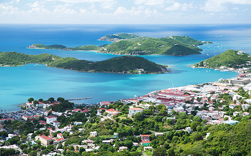 Roseau, Dominica coastal city 